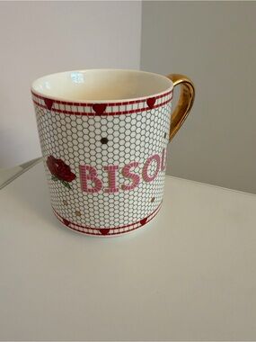 Brand new! Sold out Anthropologie bistro collection Bisous mug